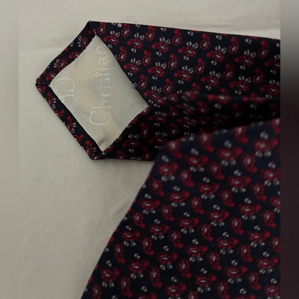 Vintage Christian Dior Men’s Cravates Silk Necktie Foley’s Label; Size 3” x 55”